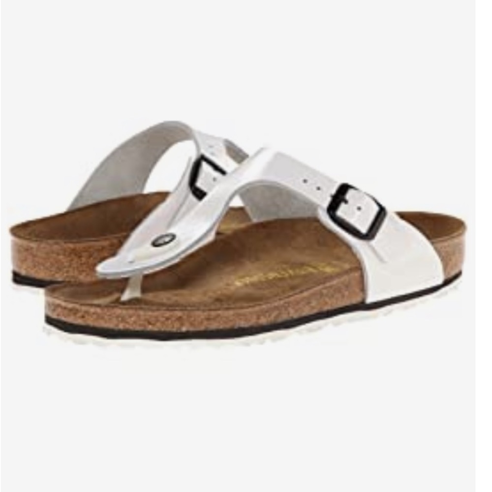 White Birkenstock Gizeh